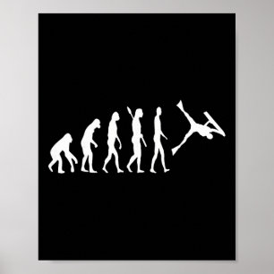 Affiche Évolution de bodyboarder Bodyboard Surf Watersp