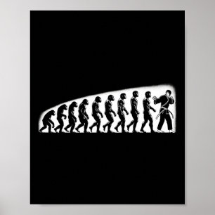 Affiche Évolution de karaté Mma Kickboxing Muay Thai Jiu J