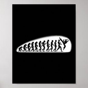 Affiche Évolution de karaté Mma Kickboxing Muay Thai Jiu J