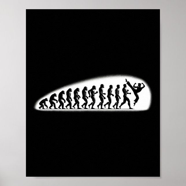 Affiche Évolution de karaté Mma Kickboxing Muay Thai Jiu J (Devant)