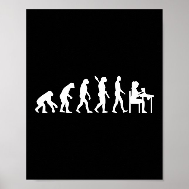 Affiche Évolution de la couture Coudre coudre coudre coudr (Devant)