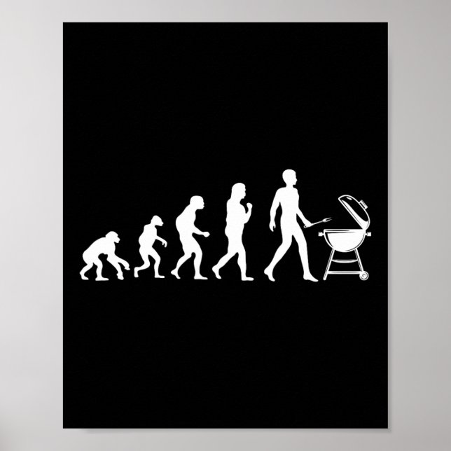 Affiche Evolution De La Grillation De L'Homme Bbq (Devant)