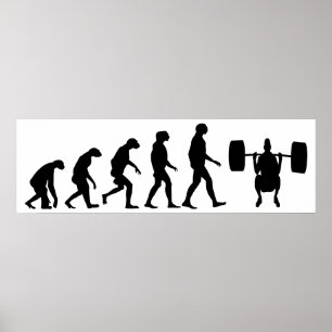 Affiche Évolution de l'haltérophilie