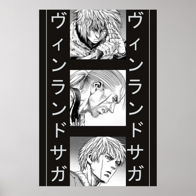 Affiche évolution de thorfinn badass dans vinland saga (Devant)