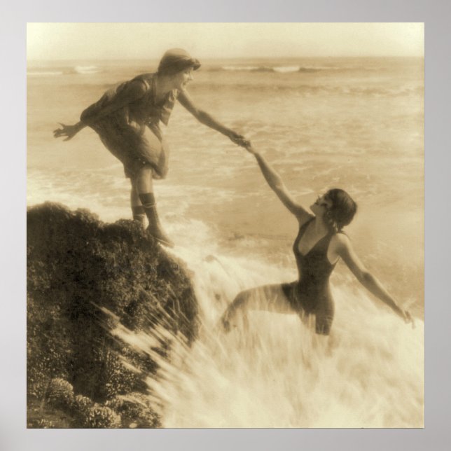 Affiche Évolution des maillots de bain pour femmes (Devant)