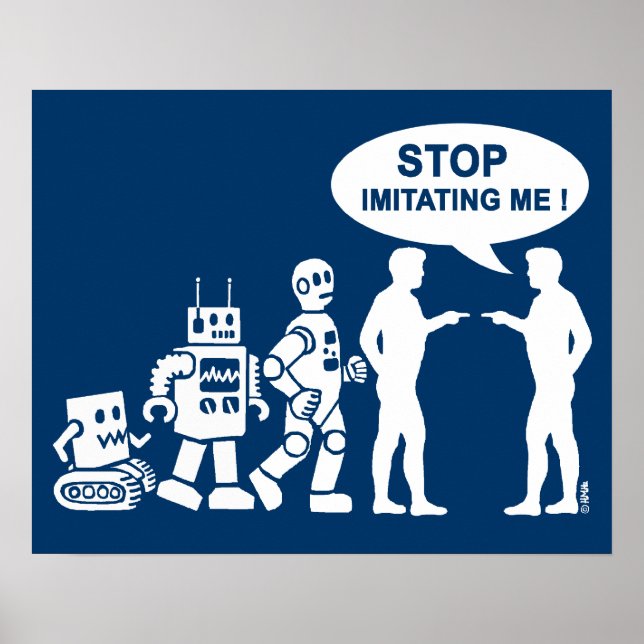 Affiche Évolution des robots (Devant)