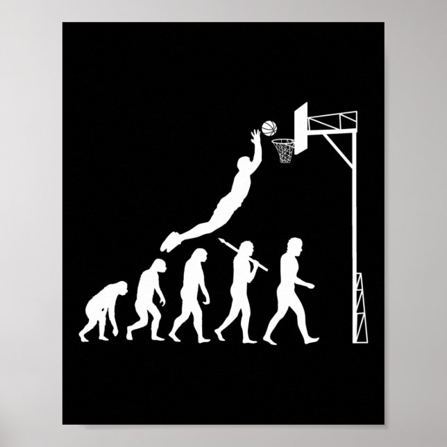 Affiche Évolution du basket-ball (Devant)