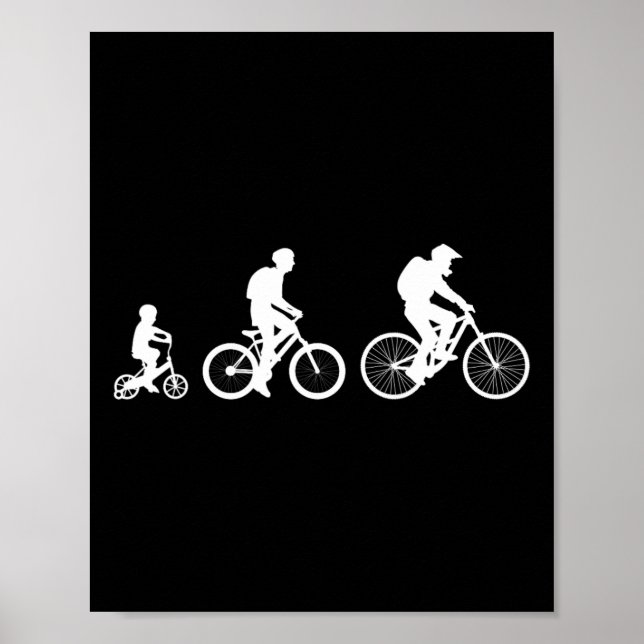 Affiche Évolution du cyclisme sur route et VTT  (Devant)