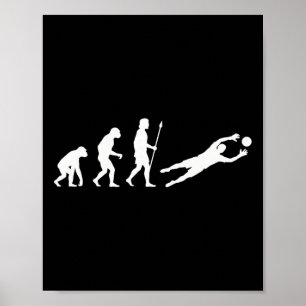 Affiche Évolution du gardien de but de football Goalie Div