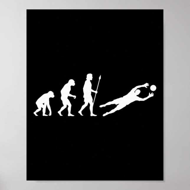 Affiche Évolution du gardien de but de football Goalie Div (Devant)