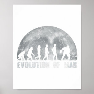 Affiche Évolution du hockey sur glace pour les joueurs de