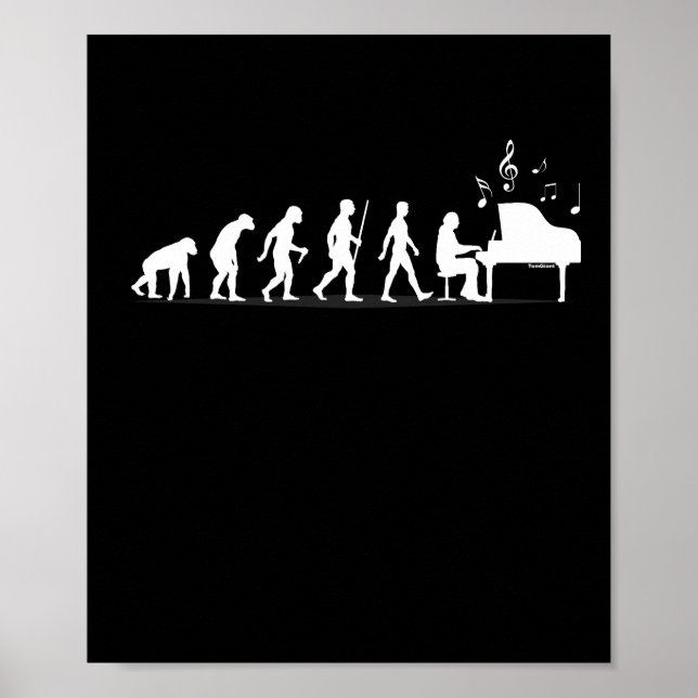 Affiche Évolution du piano (Devant)