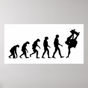 Affiche Évolution du skateboard