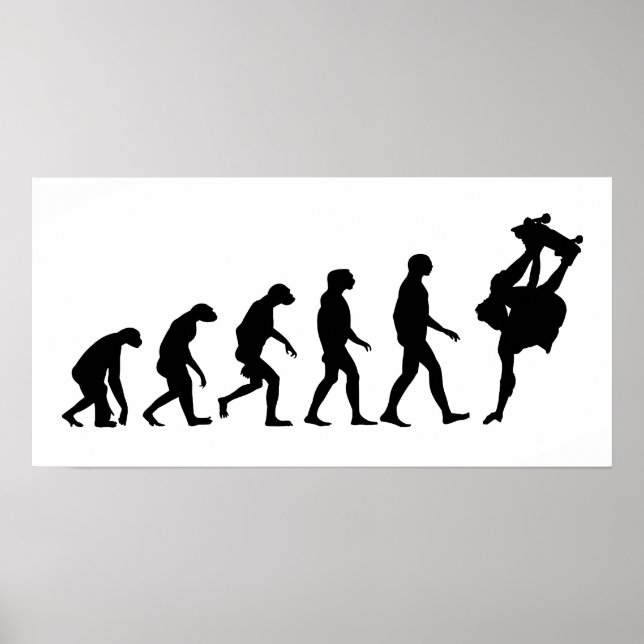 Affiche Évolution du skateboard (Devant)