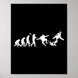 Affiche Évolution du snowboard drôle Snowboard