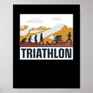 Affiche Évolution du triathlon