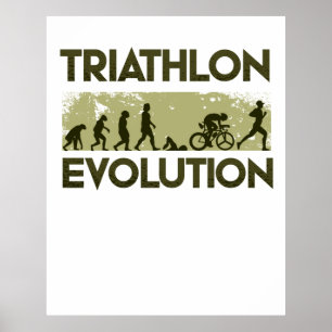 Affiche Évolution du triathlon
