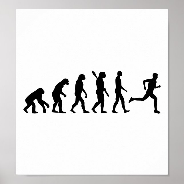 Affiche Evolution en marathon (Devant)