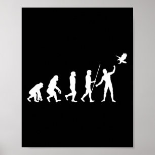 Affiche Évolution Falconer Falconer Falconry Falconry Chas