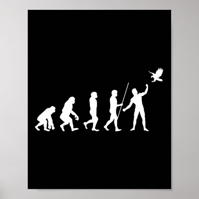 Affiche Évolution Falconer Falconer Falconry Falconry Chas (Devant)