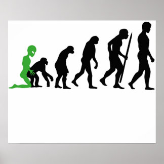 Affiche Évolution humaine Alien