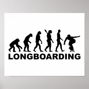 Affiche Évolution Longboarding