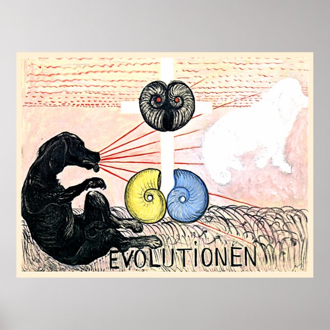 Affiche Évolution n° 5, Groupe VI,  (Devant)