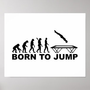 Affiche Évolution née du saut de trampoline