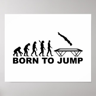 Affiche Évolution née du saut de trampoline