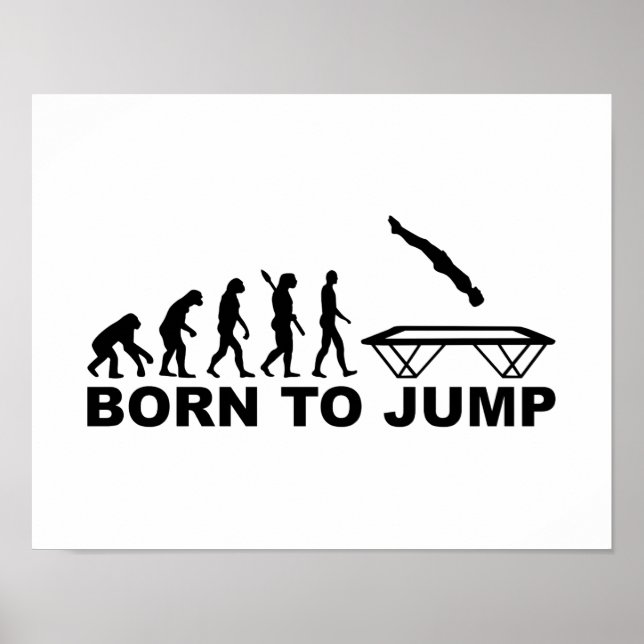 Affiche Évolution née du saut de trampoline (Devant)