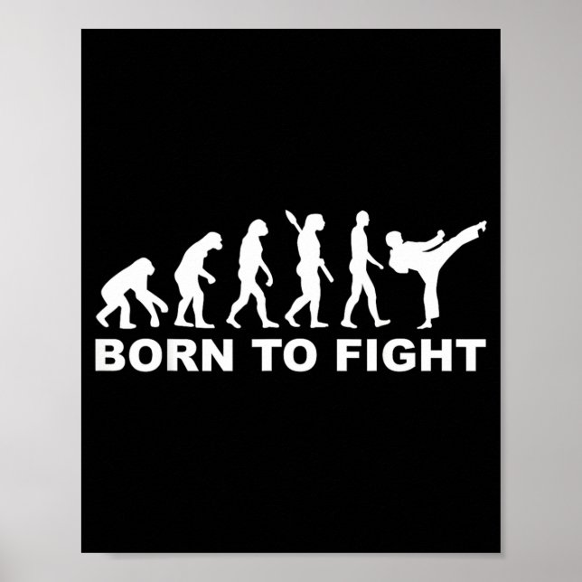 Affiche Évolution née pour combattre le Karaté (Devant)