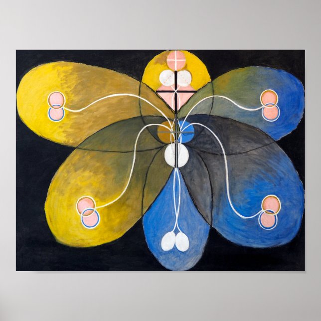 Affiche Évolution no 9 | Hilma af Klint | (Devant)