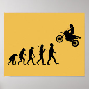 Affiche Evolution of Man Motocross Jump