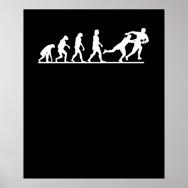 Affiche Evolution Of Rugby (Devant)