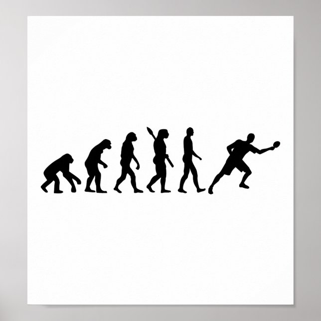 Affiche Evolution Table ping-pong (Devant)