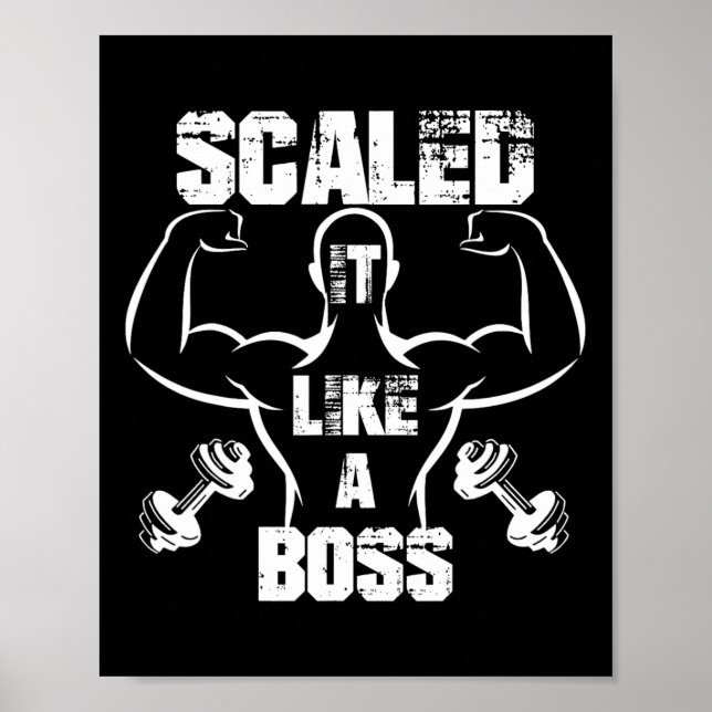 Affiche Évolutivité Comme Un Boss Bodybuilder (Devant)