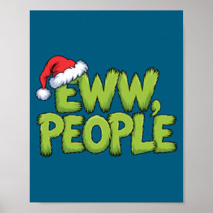Affiche Eww Personnes Chapeau De Père Noël Vert Drôle De N