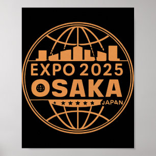Affiche Ex 2025 Osaka Japon stimule un nouvel avenir
