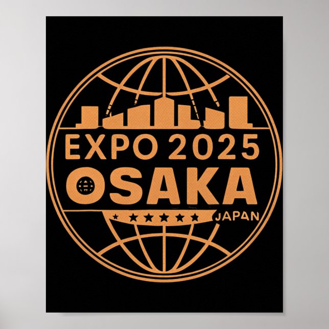 Affiche Ex 2025 Osaka Japon stimule un nouvel avenir  (Devant)