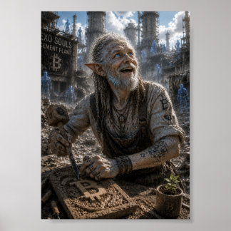 Affiche Exaltation / Sculpteur sur bois / Cimenterie