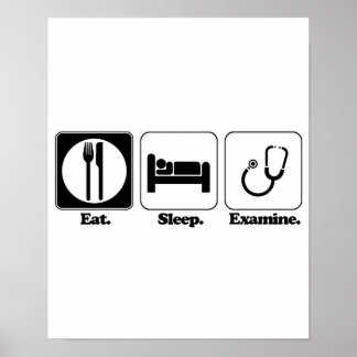 Affiche examiner le sommeil