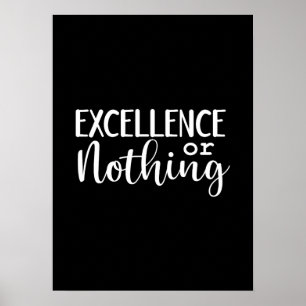 Affiche Excellence ou rien - Hustle, gym, succès