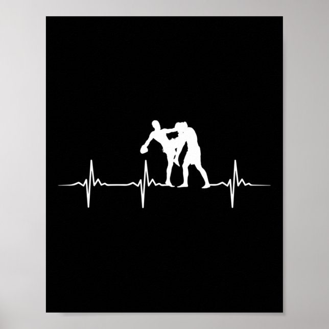 Affiche Excellent entraînement de Muay Thai au rythme card (Devant)