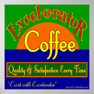 Affiche Excelorateur Café Art rétro Imprimer