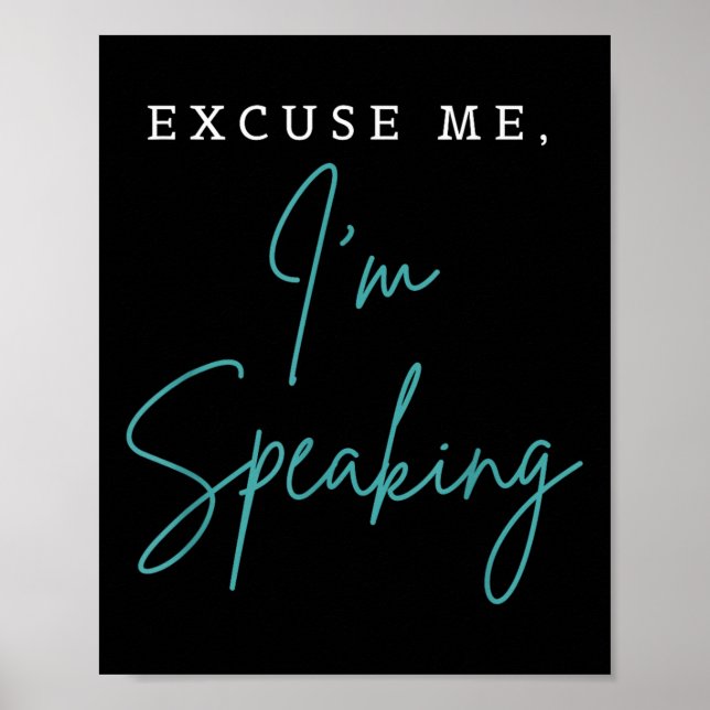 Affiche Excusez-Moi Je Parle Drôle Kamala Harris Joe Bide (Devant)