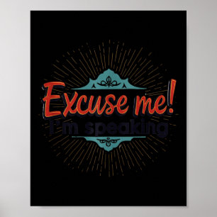 Affiche Excusez-Moi ! Je parle Kamala Mème Design