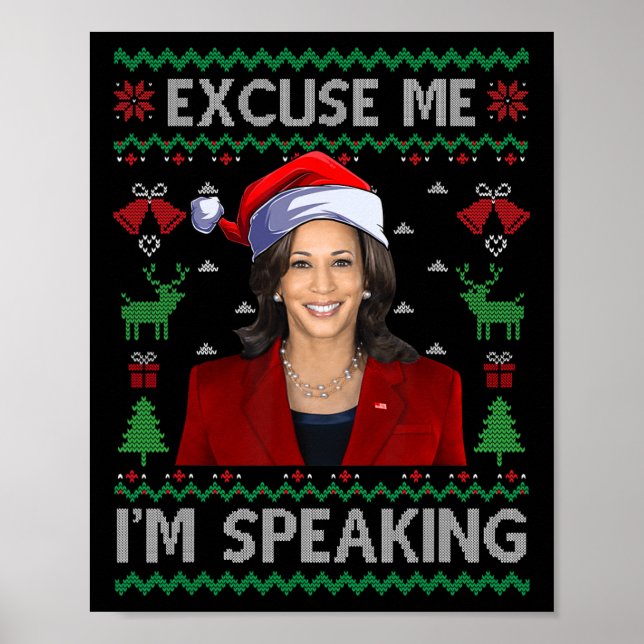 Affiche Excusez-moi Je parle mal Noël Kamala Harri (Devant)