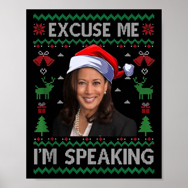 Affiche Excusez-moi Je parle mal Noël Kamala Harri (Devant)