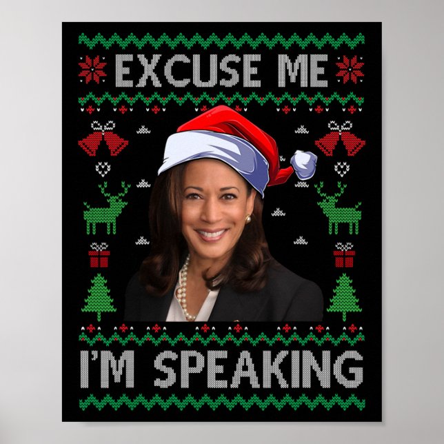 Affiche Excusez-moi Je parle mal Noël Kamala Harri (Devant)