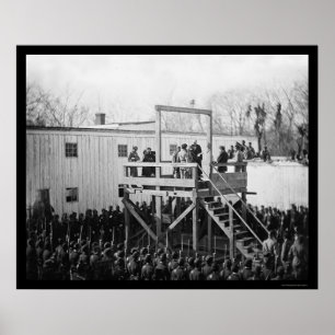 Affiche Exécution du capitaine Henry Wirz 1865